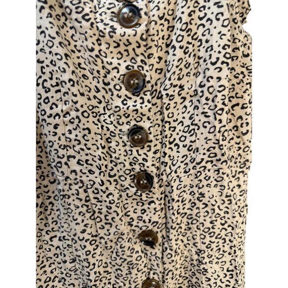 Leopard Print Button-Front Maxi Dress - Picture 3 of 8